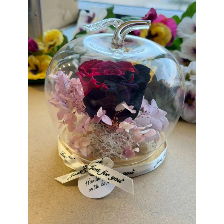 Естествена вечна роза J20