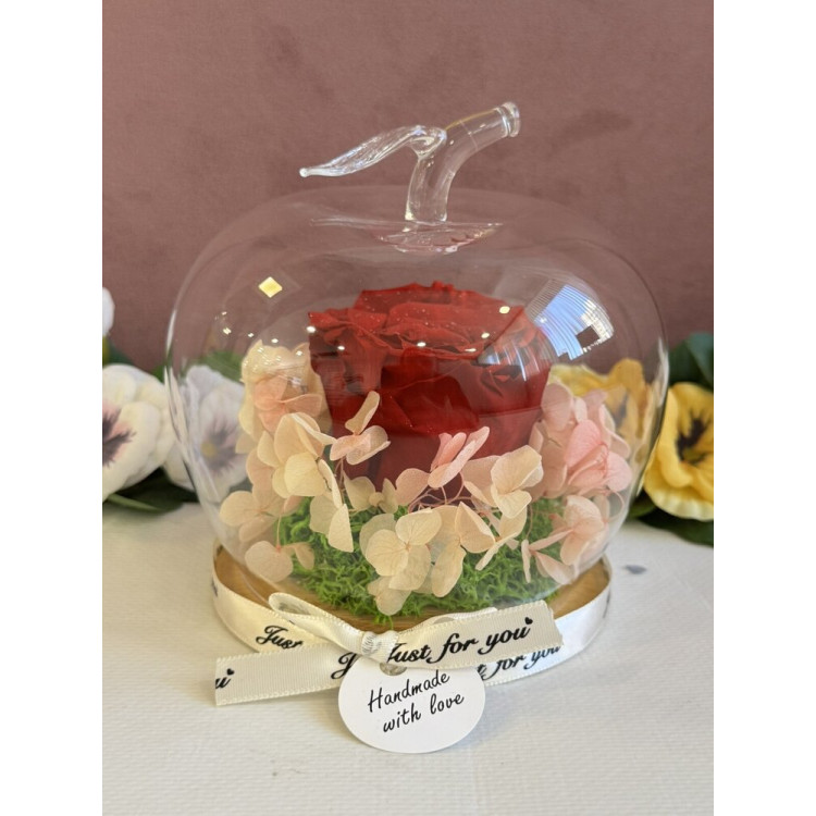 Естествена вечна роза J32