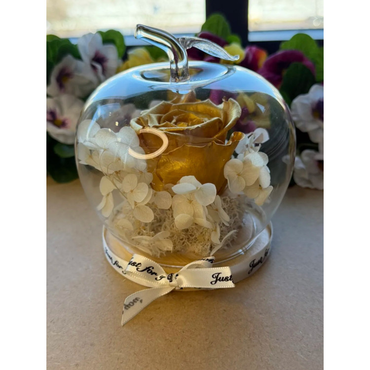 Естествена вечна роза J46