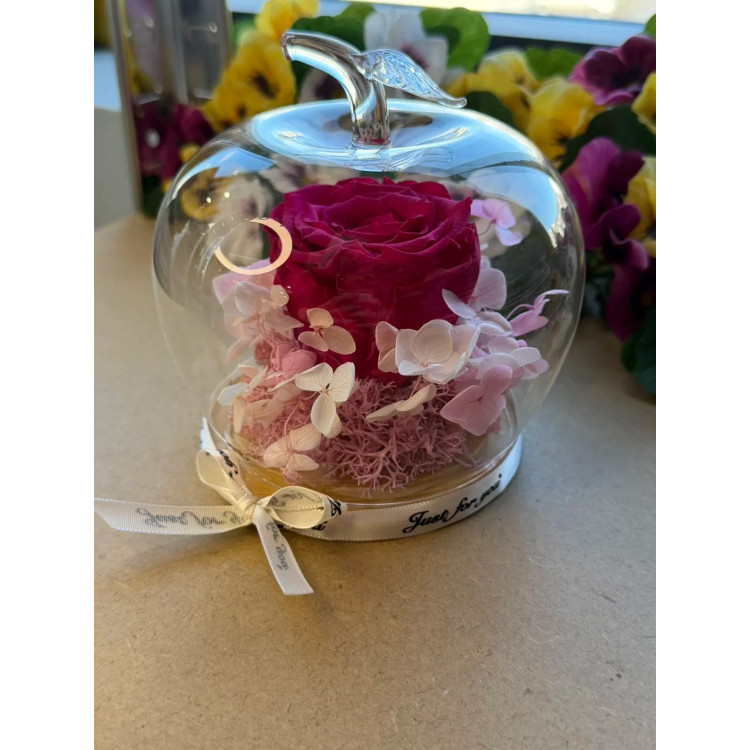 Естествена вечна роза J48