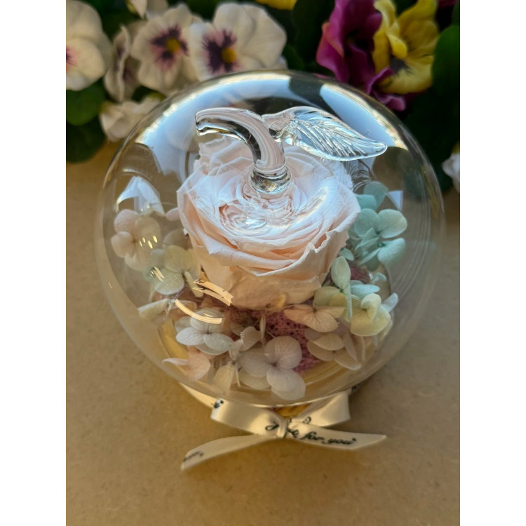 Естествена вечна роза J49