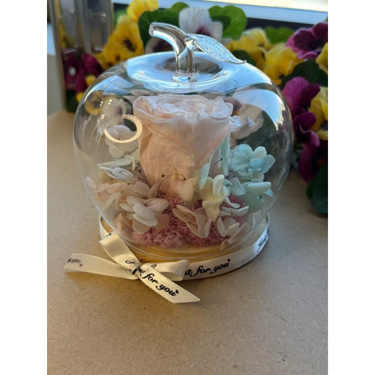 Естествена вечна роза J49