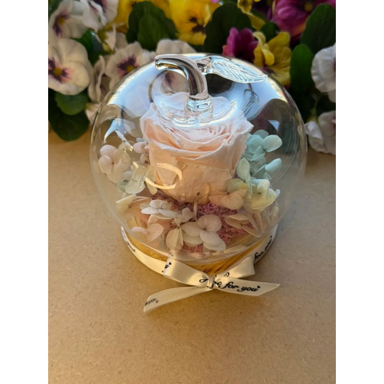 Естествена вечна роза J49