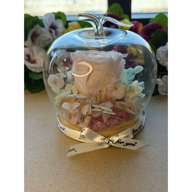 Естествена вечна роза J49