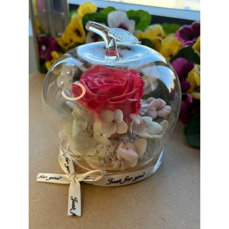 Естествена вечна роза J8