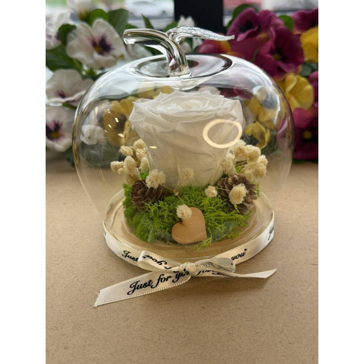 Естествена вечна роза J8