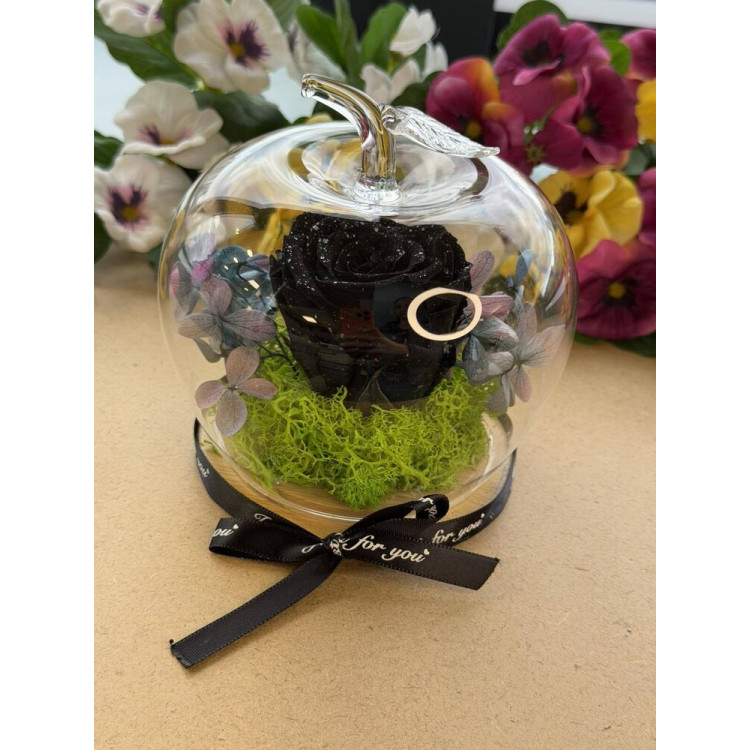 Естествена вечна роза J9