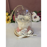 Естествена вечна роза в PVC купол Bicz