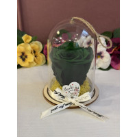 Естествена вечна роза в PVC купол Gre 02