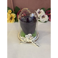 Естествена вечна роза в PVC купол Pur 01