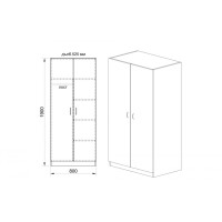 Гардероб City 1007 дъб артисан