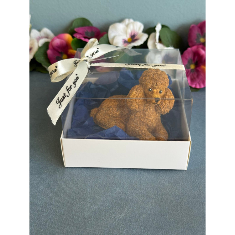 Гипсокерамична фигурка Пудел