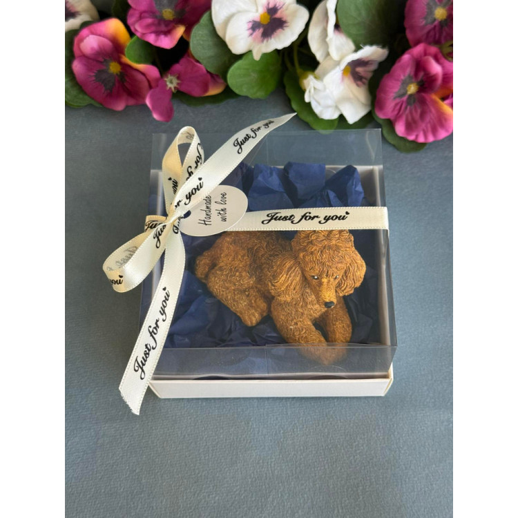 Гипсокерамична фигурка Пудел