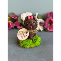 Гипсокерамична фигурка Йорки