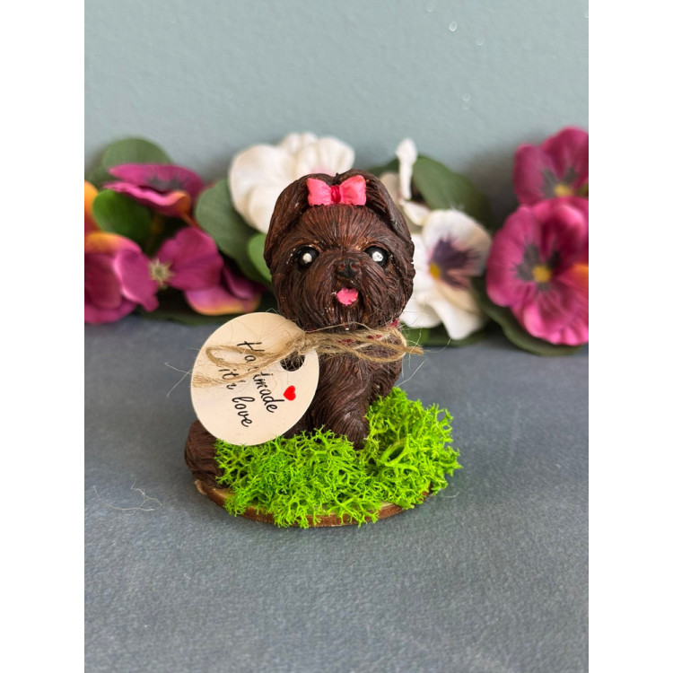 Гипсокерамична фигурка Йорки