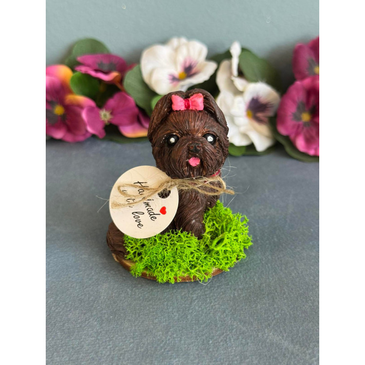 Гипсокерамична фигурка Йорки