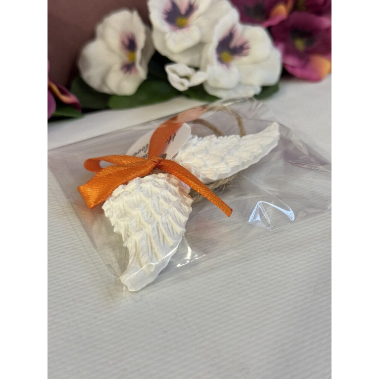 Гипсокерамична висулка Ангелски Крила Оранж