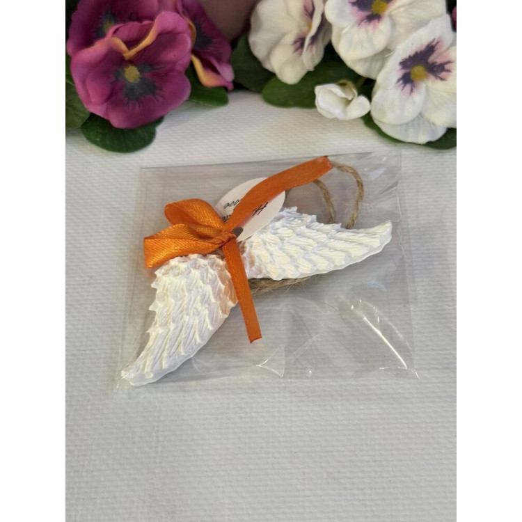 Гипсокерамична висулка Ангелски Крила Оранж