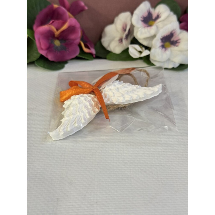 Гипсокерамична висулка Ангелски Крила Оранж