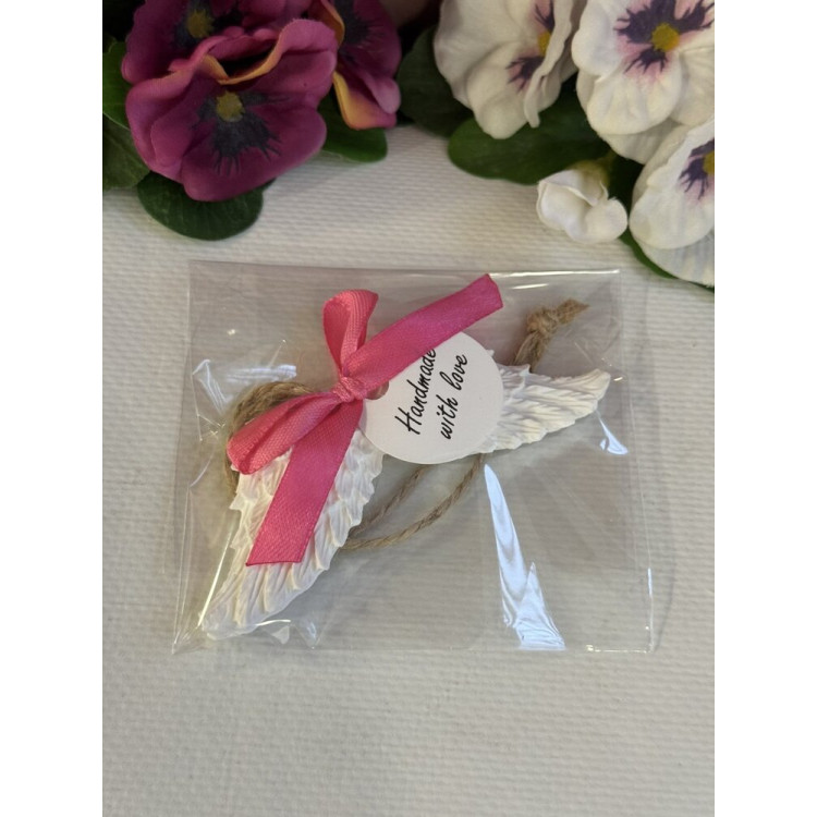 Гипсокерамична висулка Ангелски Крила Роз 2