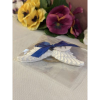 Гипсокерамична висулка Ангелски Крила Син