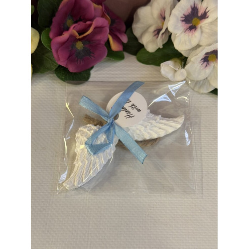 Гипсокерамична висулка Ангелски Крила Син 2