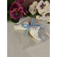 Гипсокерамична висулка Ангелски Крила Син 2