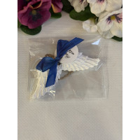 Гипсокерамична висулка Ангелски Крила Син