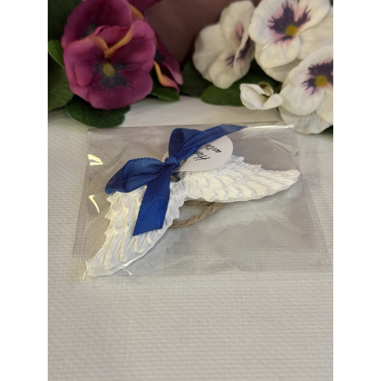 Гипсокерамична висулка Ангелски Крила Син