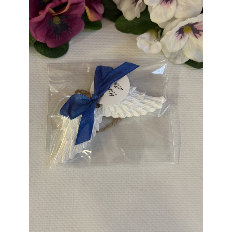 Гипсокерамична висулка Ангелски Крила Син