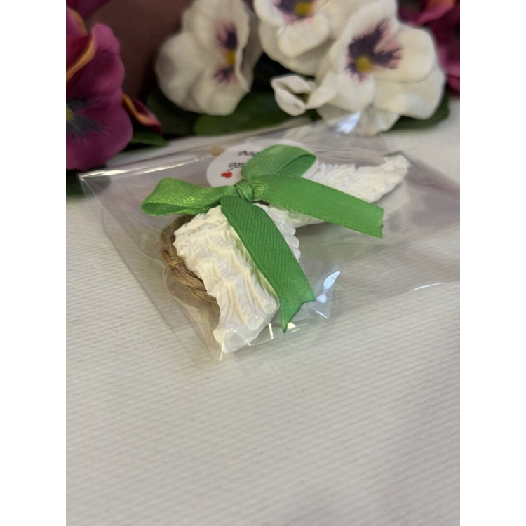 Гипсокерамична висулка Ангелски Крила Зел