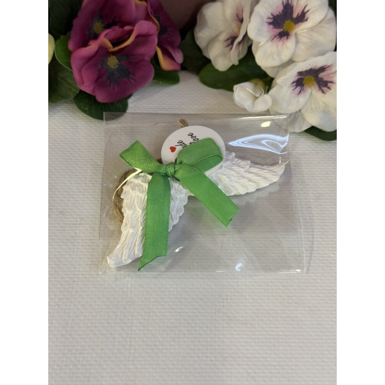 Гипсокерамична висулка Ангелски Крила Зел