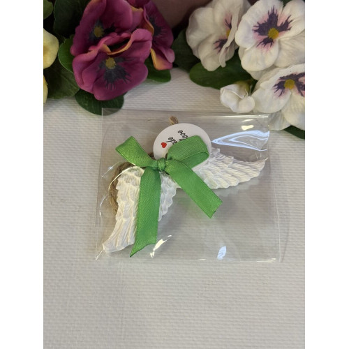 Гипсокерамична висулка Ангелски Крила Зел