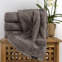 Хавлиена кърпа Египетски памук Александрия сиво 30/50