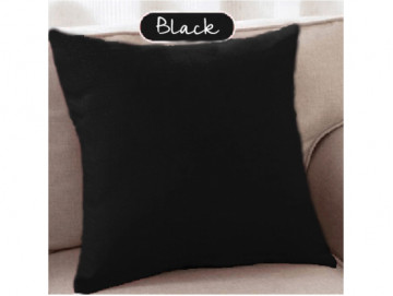 Испанска декоративна калъфка за възглавница с цип - Черно