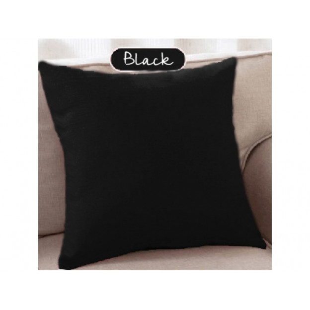 Испанска декоративна калъфка за възглавница с цип - Черно