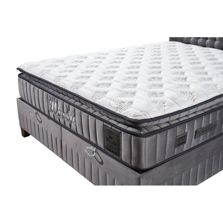 Тапицирано легло Легло Wooly с матрак 140/200