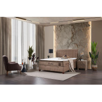 Тапицирано легло Легло Wooly с матрак 140/200