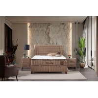 Тапицирано легло Легло Wooly с матрак 140/200