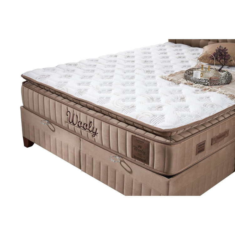 Тапицирано легло Легло Wooly с матрак 140/200