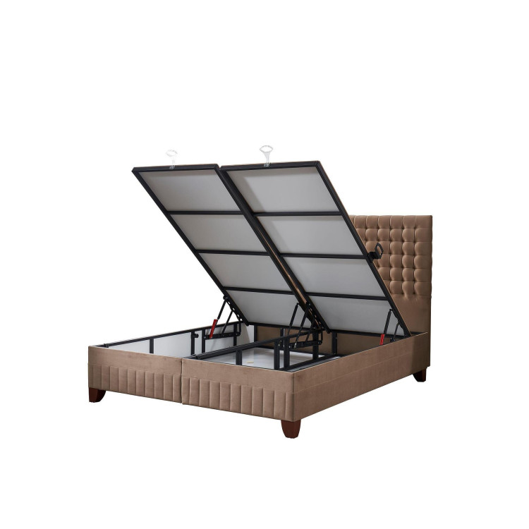 Тапицирано легло Легло Wooly с матрак 140/200