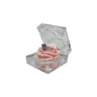 Луксозна кутия за бижута с естествена вечна роза Pin 04