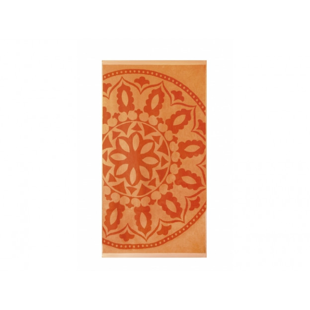 Плажна кърпа Медальон оранжева