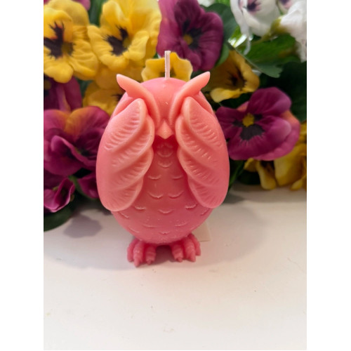 Ароматна свещ от соев и пчелен восък Бухал М387