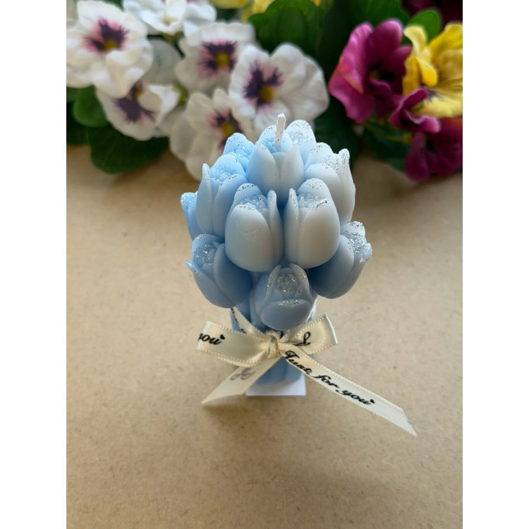 Ароматна свещ от соев и пчелен восък Лалета М414