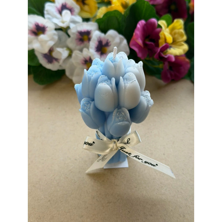 Ароматна свещ от соев и пчелен восък Лалета М414