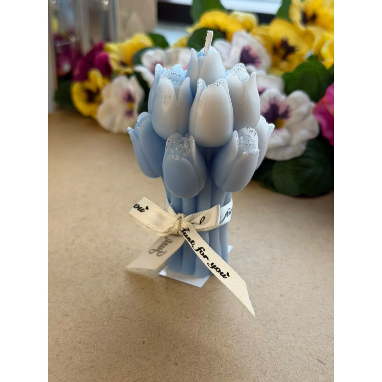 Ароматна свещ от соев и пчелен восък Лалета М414