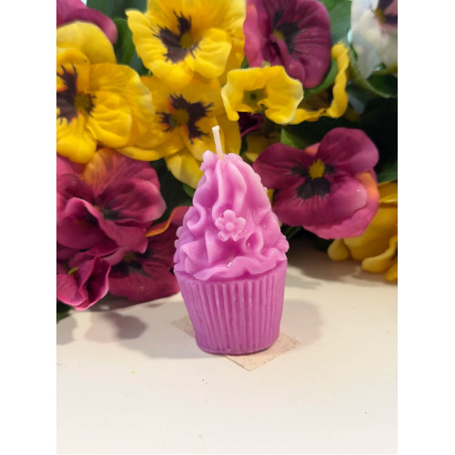 Ароматна свещ от соев и пчелен восък Мъфин М273