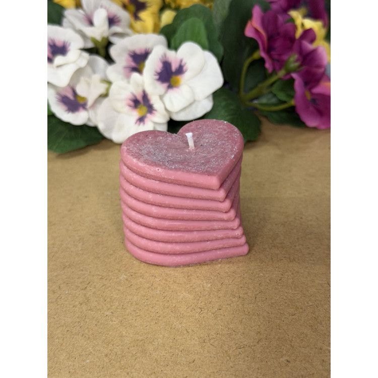 Ароматна свещ от соев восък Сърца М209