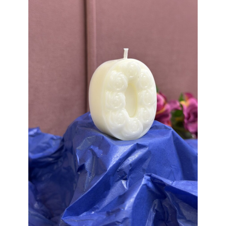 Натурална свещ за Рожден Ден цифра 0